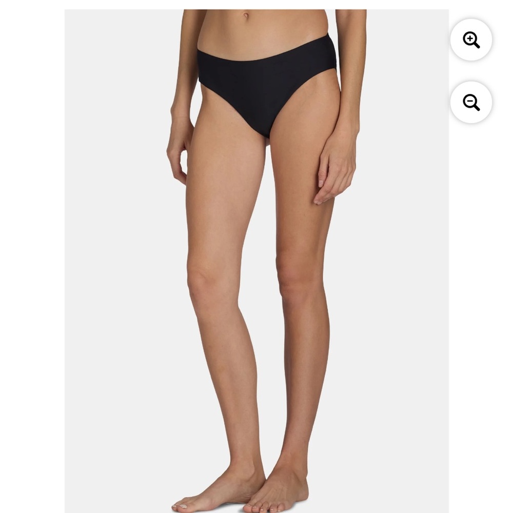 Time and Tru Women's Plus Classic Bikini Bathing Suit Bottoms Rich black Sz 3X